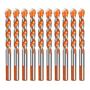 Broca De Torção Triangular Fura Tudo 6Mm Kit 10 Unidades