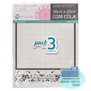 Kit 3 Bases De Corte 30X30 Brother Scanncut Sdx - Com Cola