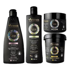 Kit Arvensis Cachos Sh Ativ. Cresp Geleia Alta Fix. Masc 2X1