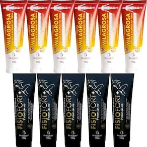 Atacado 6 Pomada Milagrosa 150G + 5 Pomada Fisiofort Premium