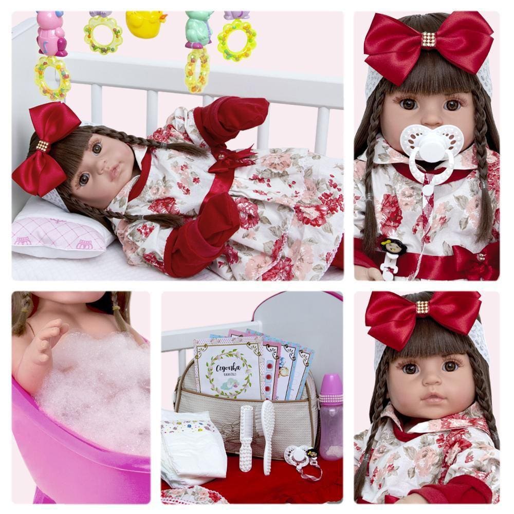 Boneca Bebê Reborn Recem Nascida Baby Dolls Adora Realista