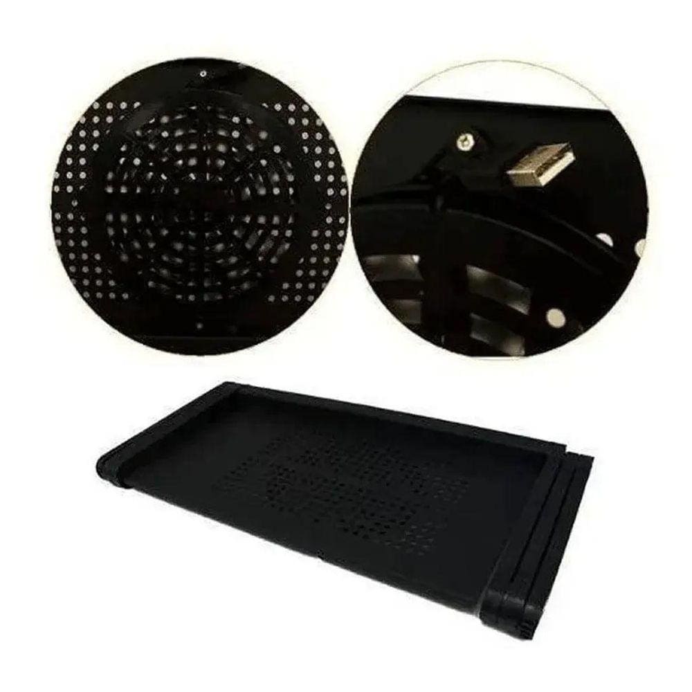 Mesa Dobravel Para Notebook Com Cooler Portatil Mouse Pad