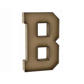 Letra Caixa Grande B Mdf 90Cm De Altura Decoração Festa