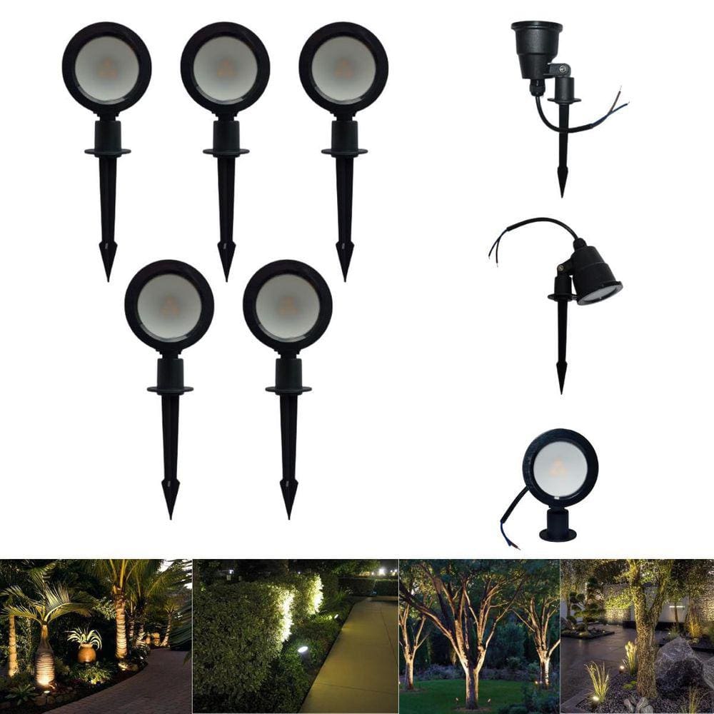5 Luminárias Espeto Luz Led Smd Ajustável Bivolt 3W