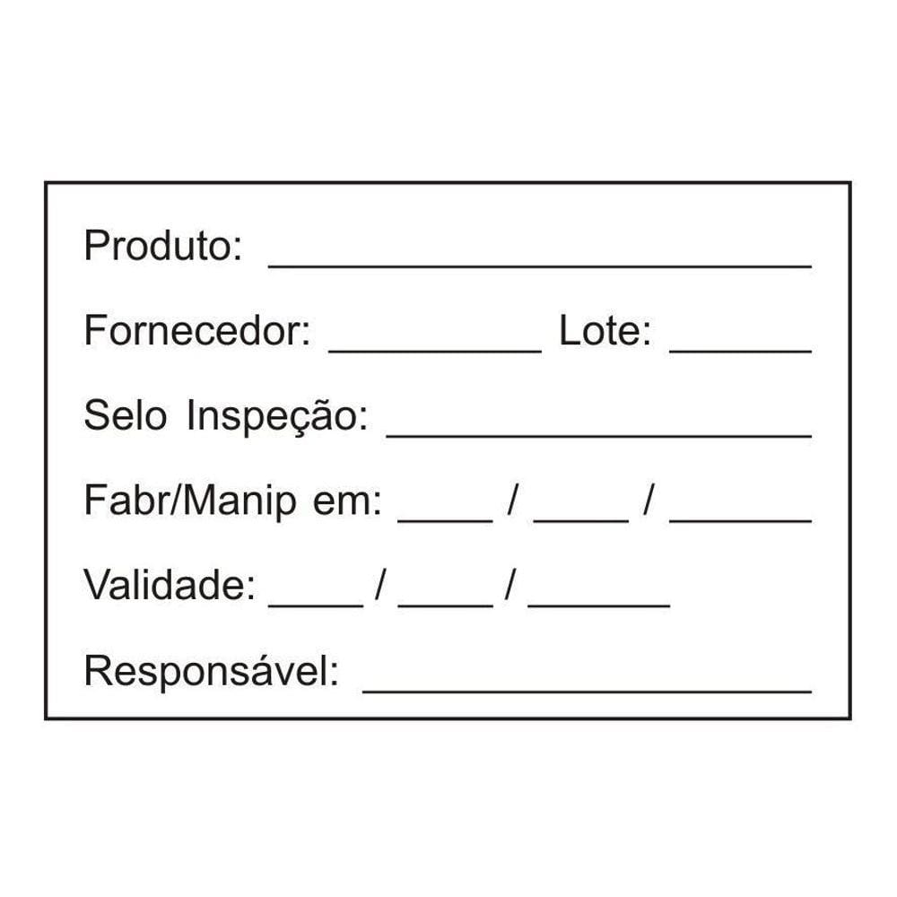 Kit com 1000 Etiquetas Alimento Anvisa Vigilância Sanitária