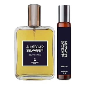 Kit Perfume Almíscar Selvagem 100Ml + Roll On 10Ml Masculino