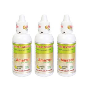 Kit 3 Un Óleo De Avestruz Amazon Struthio