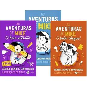 Kit 3 Livros As Aventuras De Mike