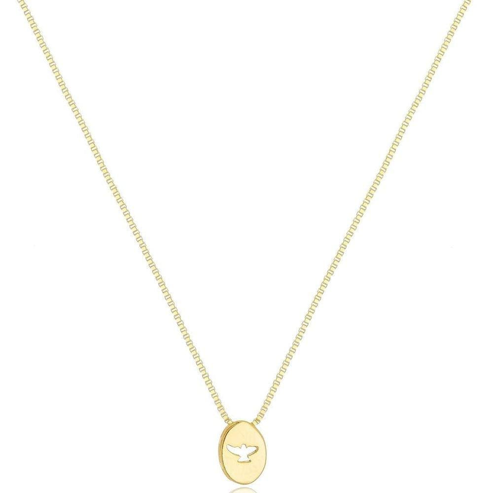 Gargantilha Espírito Santo Banhada A Ouro 18K
