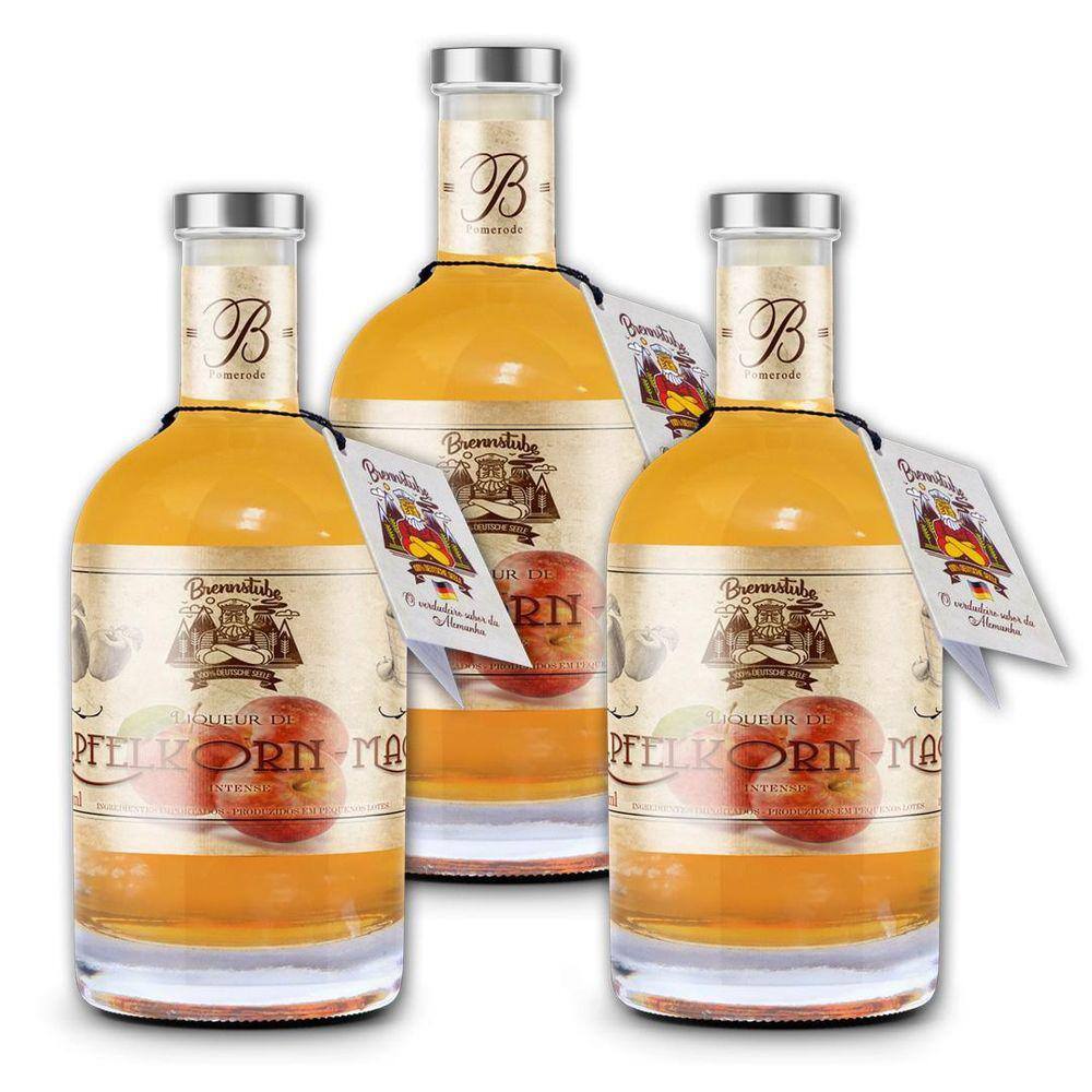 Apfelkorn -Kit Com 3 Licor Fino De Maça