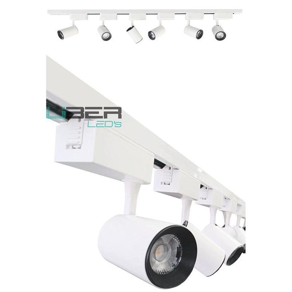 Kit Trilho Eletrificado 1M 4 Spots 7W Branco 4000K