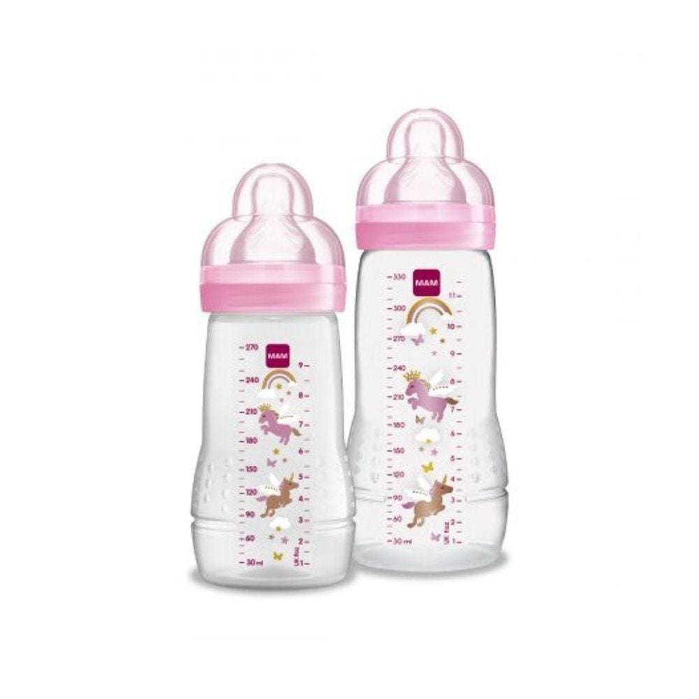 Mamadeira Easy Active Set Rosa - Mam