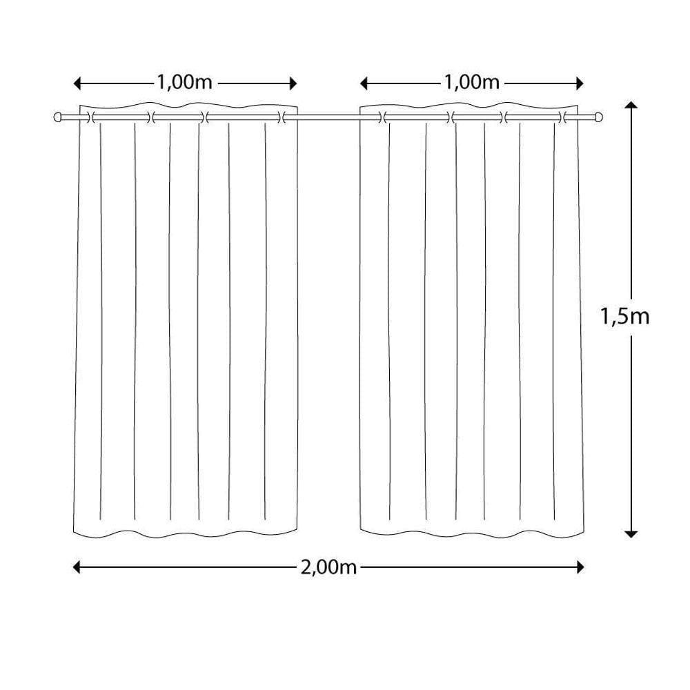 Cortina Mateus Para Quarto Infantil 2.00 X 1,50 Estampada