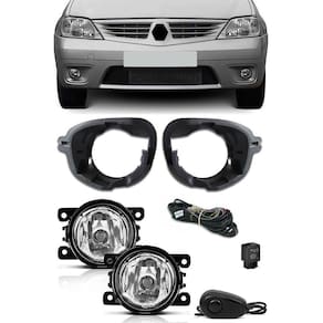 Kit Farol De Milha Neblina Renault Logan 2007 2008 2009 2010