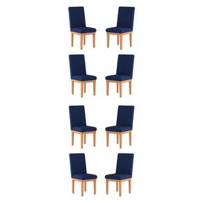 Kit 8 Cadeiras Estofadas Reforçadas Para Sala De Jantar