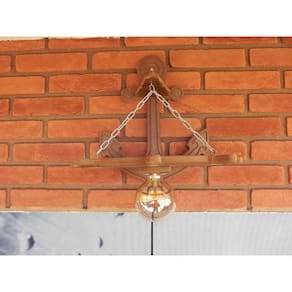 Arandela Luminária Lustre Leme De Navio Rustico 110/220V