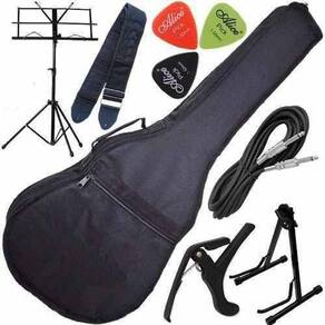 Kit Capa Bag Acolchoada Violão Multi Acessórios + Suporte