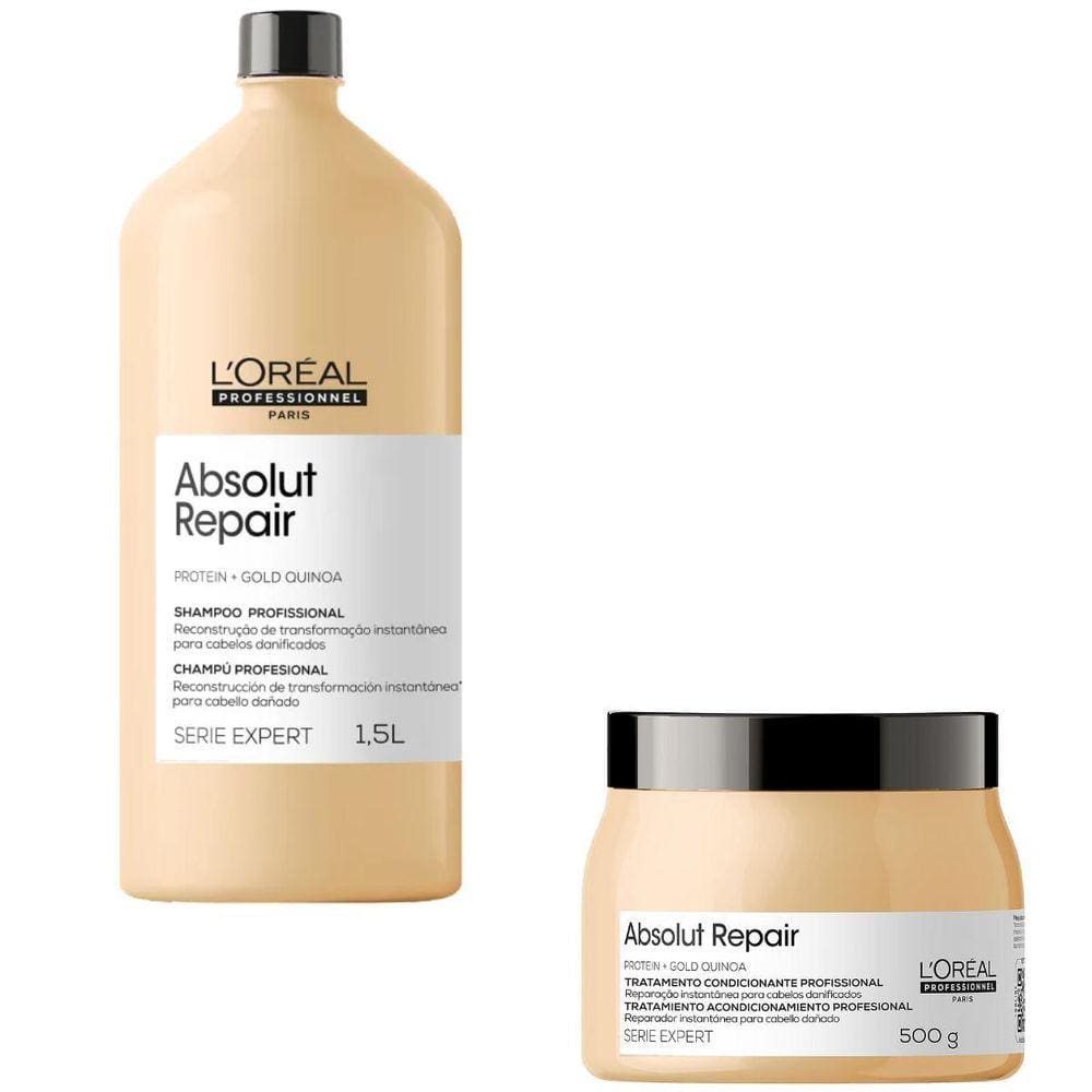 Shampoo 1,5L E Máscara 500Ml Loreal Absolut Repair