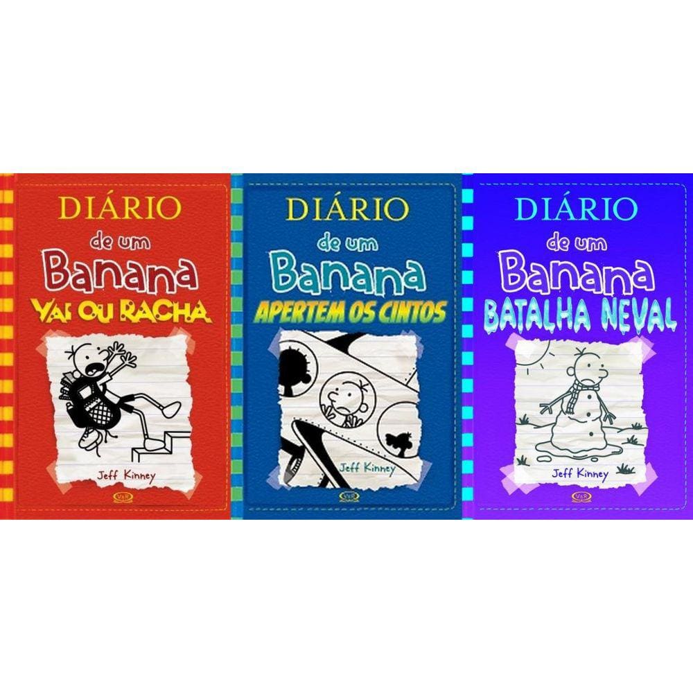 Kit Diário De Um Banana 11, 12 E 13 Livros