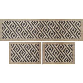 Jogo De Cozinha Rayza Sisal Look Venezia Kit Com 3 Peças