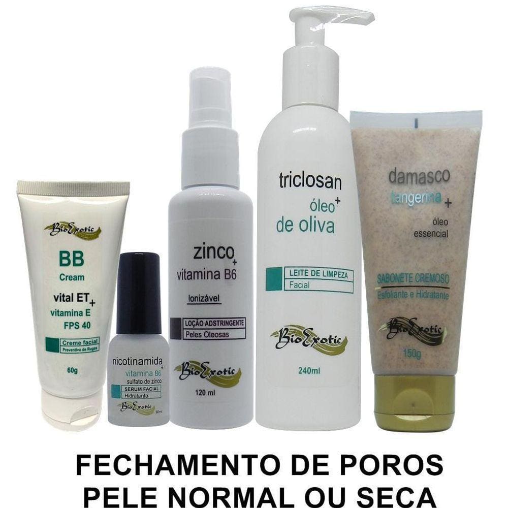 Kit Fechamento Dos Poros Peles Normais Ou Secas Bioexotic