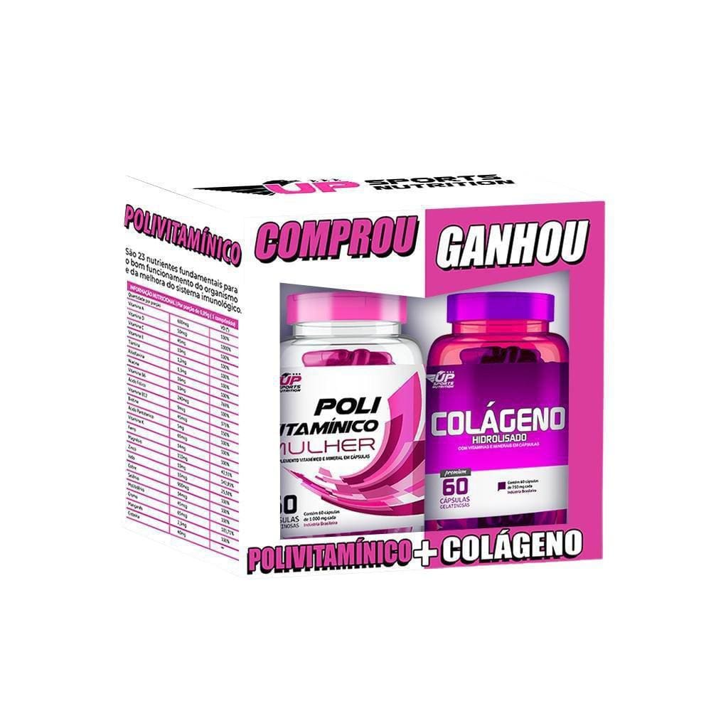 Kit Polivitamínico Mulher + Colágeno Hidrolisado