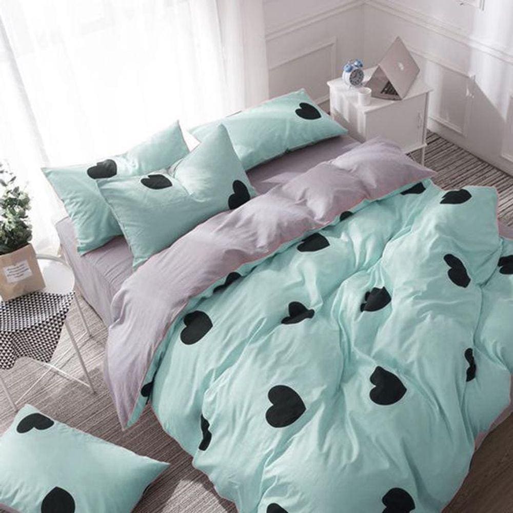 Jogo De Cama Love Tiffany Casal Queen 6Pç Edredom 260X260Cm