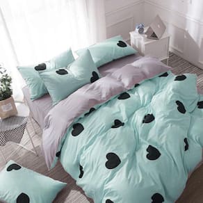 Jogo De Cama Love Tiffany Casal Queen 6Pç Edredom 260X260Cm