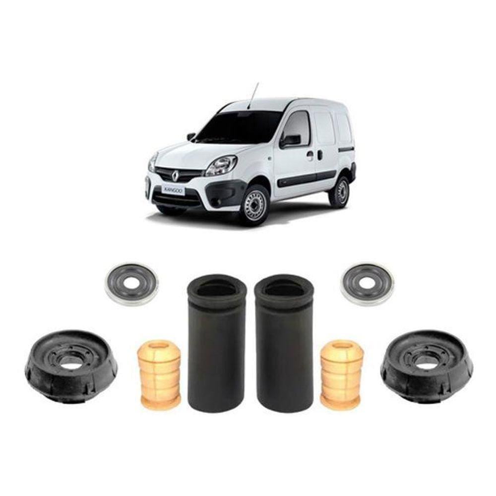 Kit 2 Coxim Rolamento Batente Coifa Dianteiro Kangoo 1999/12