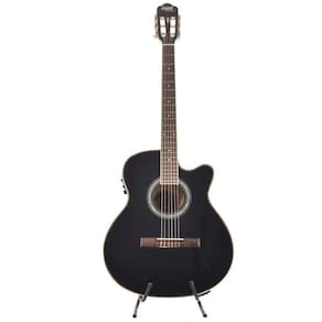 Violão Land Eletrico Nylon Preto Lw-N40E/Bk