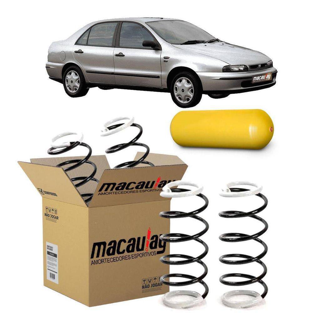 Par De Molas Gnv Traseira Fiat Brava