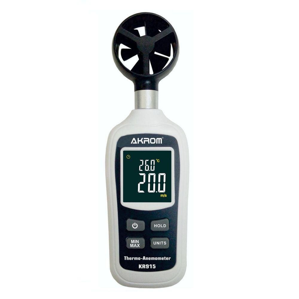 Termo Anemômetro Digital com Visor Colorido - KR915
