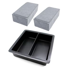 Forma Bloquete De Calçada Piso Dupla 24X10X4 Kit 5 Peças