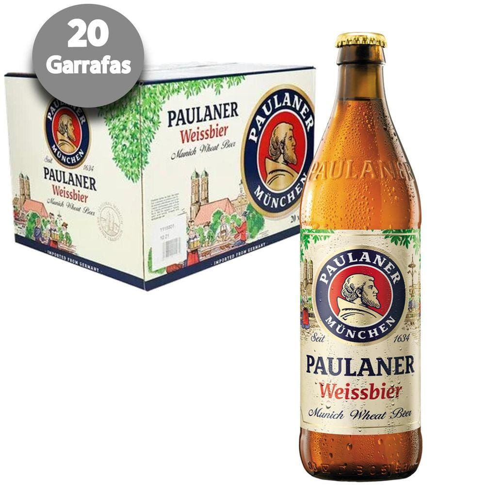 Cerveja Alemã Paulaner Weissbier 500Ml 20 Garrafas