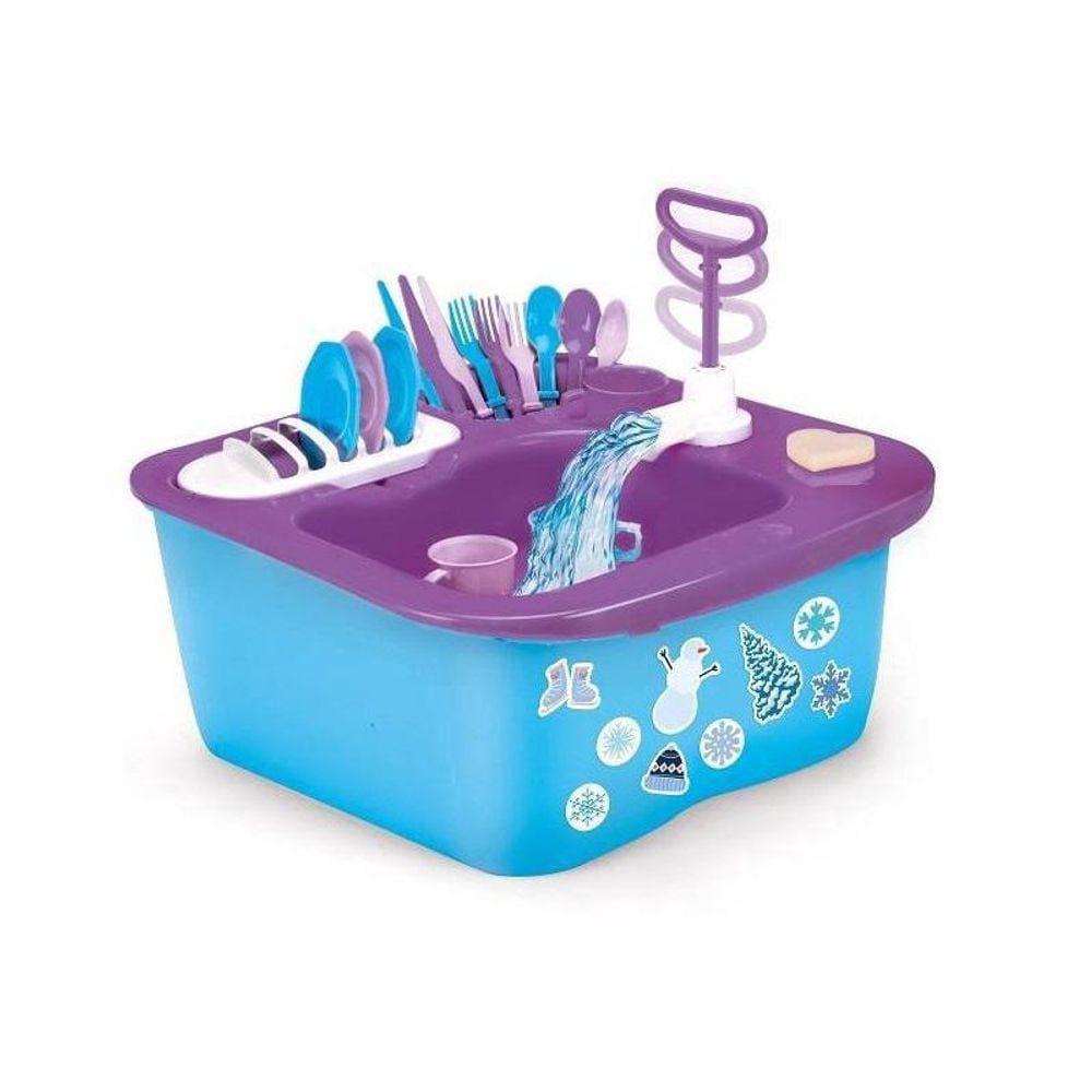Acqua Brink Snow Pia De Louças + Acessórios Infantil Xplast