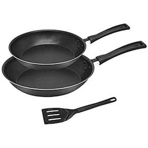Conjunto 2 Frigideiras Prestige Com Espátula Marcolar Preto