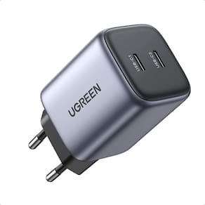 Carregador Gan X 45W Pd Rápido Turbo 2 Portas Usb C 20W 25W