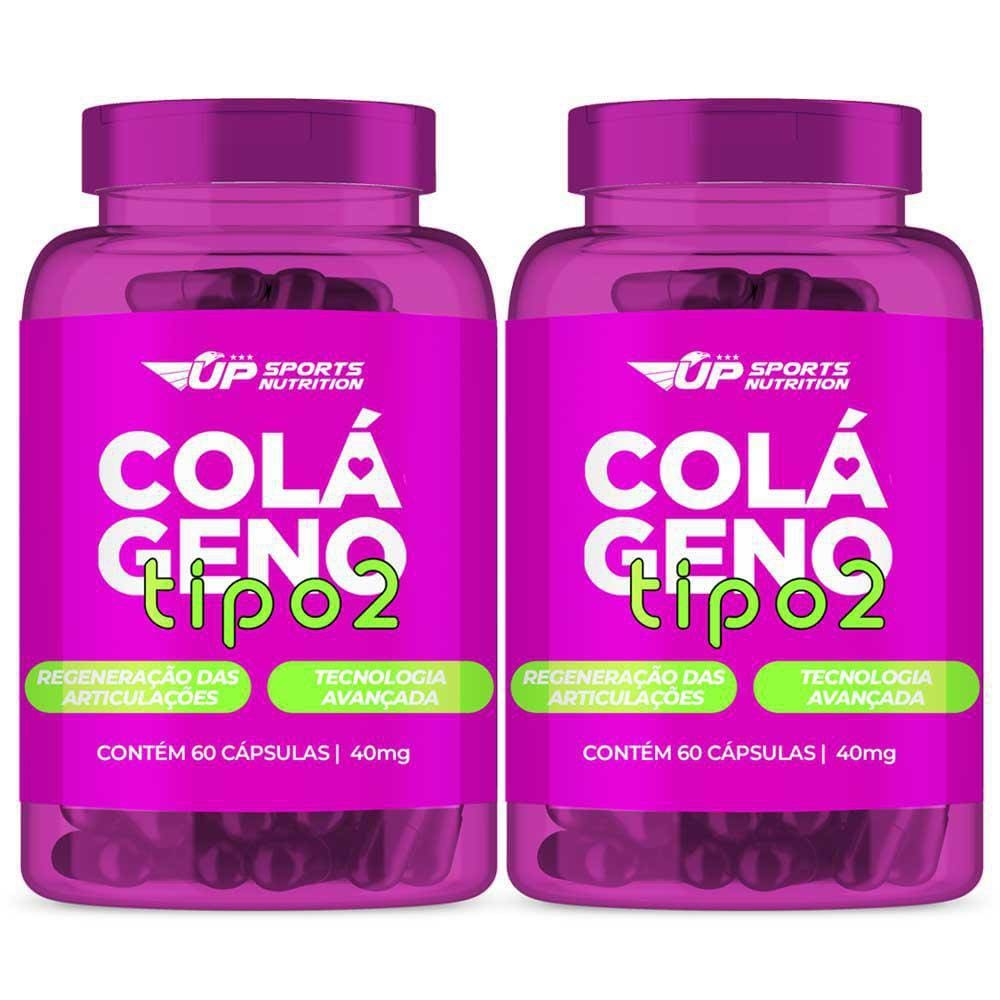 Kit 2 Colágeno Tipo 2 Não Hidrolisado 40Mg 60 Cápsulas
