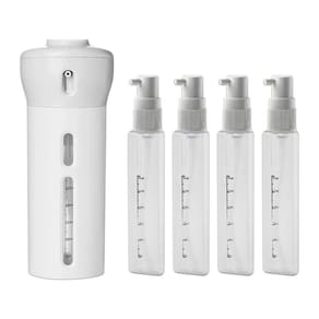 Dispenser De Viagem 4 X 1 Porta Shampoo Cremes Loção Perfume