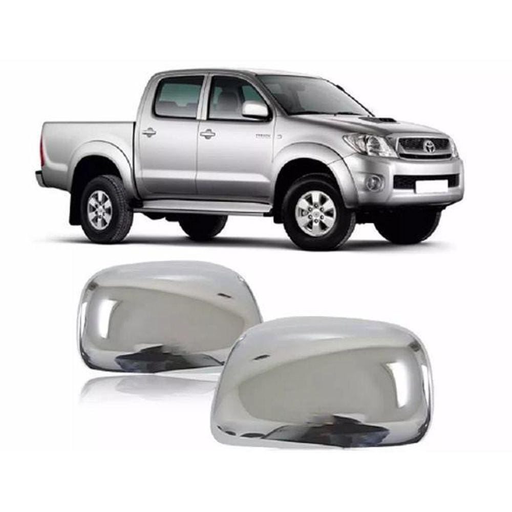 Aplique Capa Retrovisor Cromado Hilux 2005 A 2011