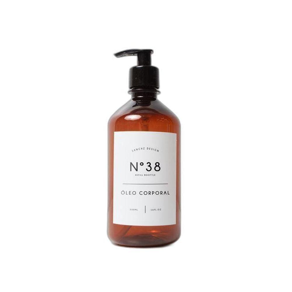 Frasco Âmbar Retrô Óleo Corporal- 500Ml