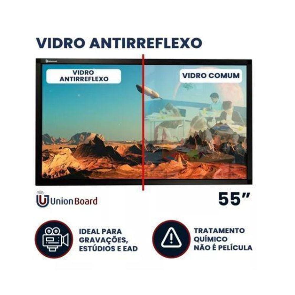 Moldura/Lousa Interativa Touch Antireflexo Unionboard 55