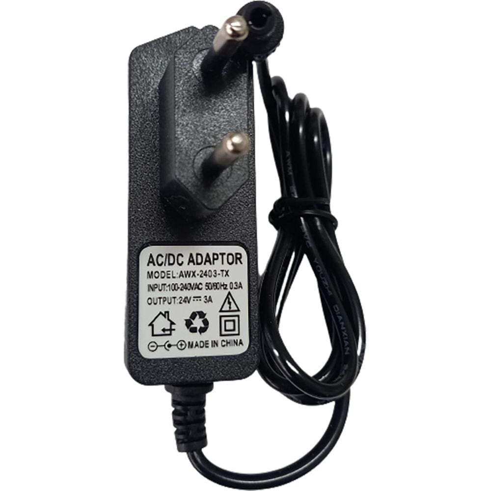 Fonte Alimentação 24V 3A Bivolt Plug P4 5.5Mm Saida Dc24