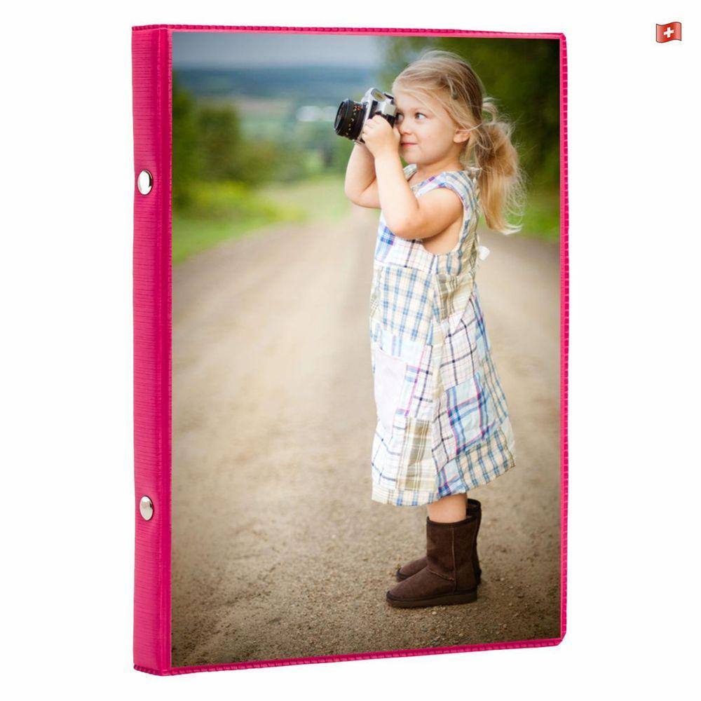 Album De Fotos 15X21/60Rosa-Pastel Bebê Menina Linda C/Visor
