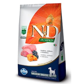 Ração N&D Pumpkin Cães Adultos Cordeiro Raças Médias 10,1kg