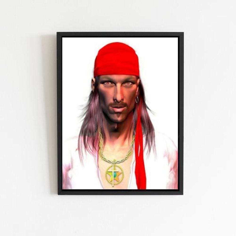 Quadro Decorativo Cigano Wladimir 45X34Cm - Com Vidro