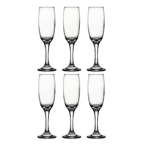 Conjunto 6 Taças Champanhe Vidro Lira 210Ml Class Home