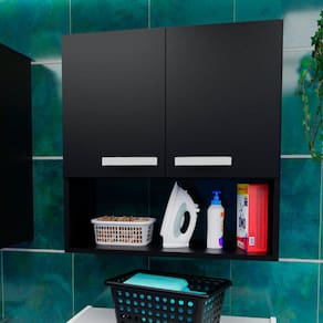 Armário Aéreo Suspenso Multiuso 2p Modular 60x62cm Netmobil