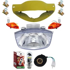 Carenagem Farol Amarelo Biz 100 98.99 Bloco, Pisca, Soquete