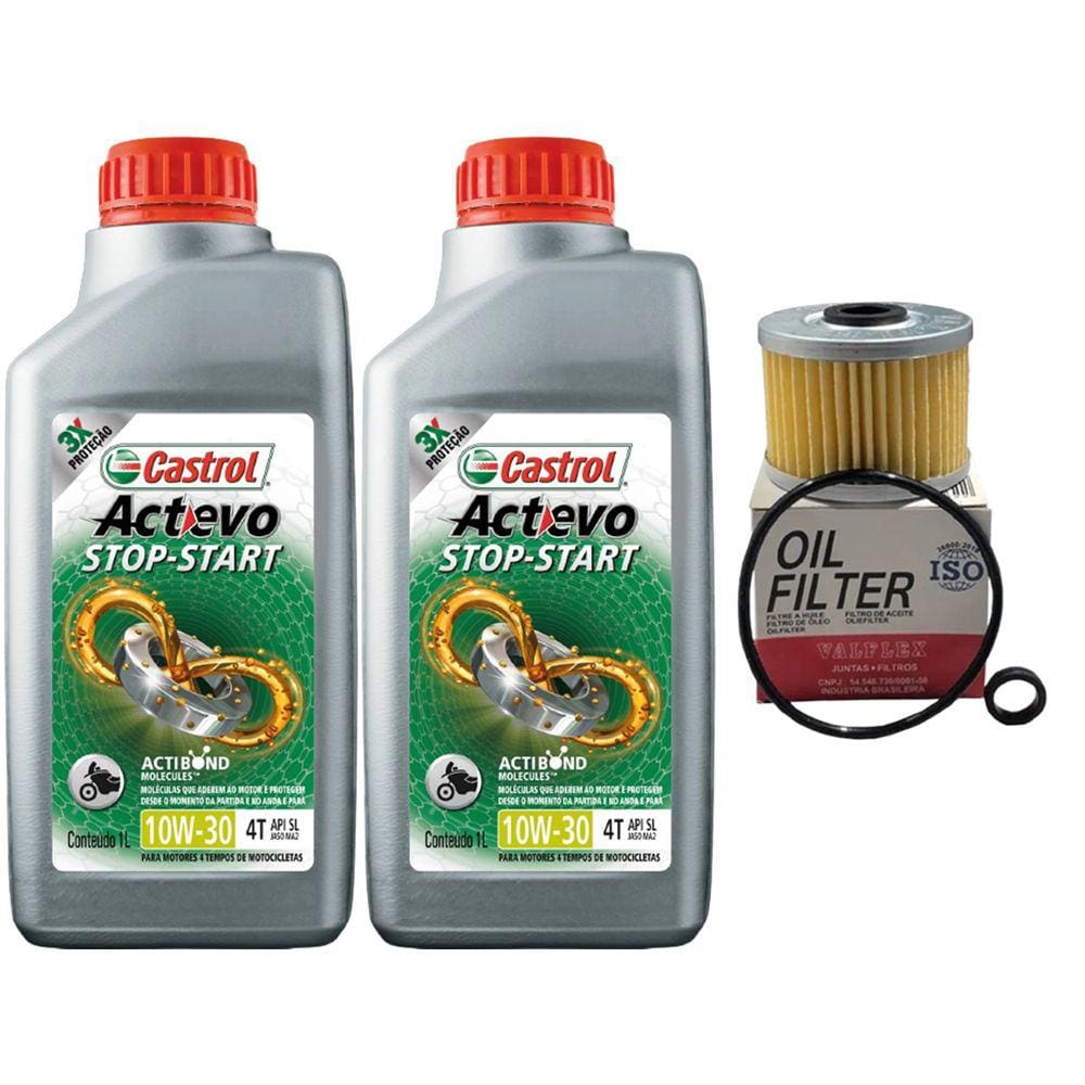 Troca Oleo 10W30 Castrol E Filtro Oleo Crf 250f